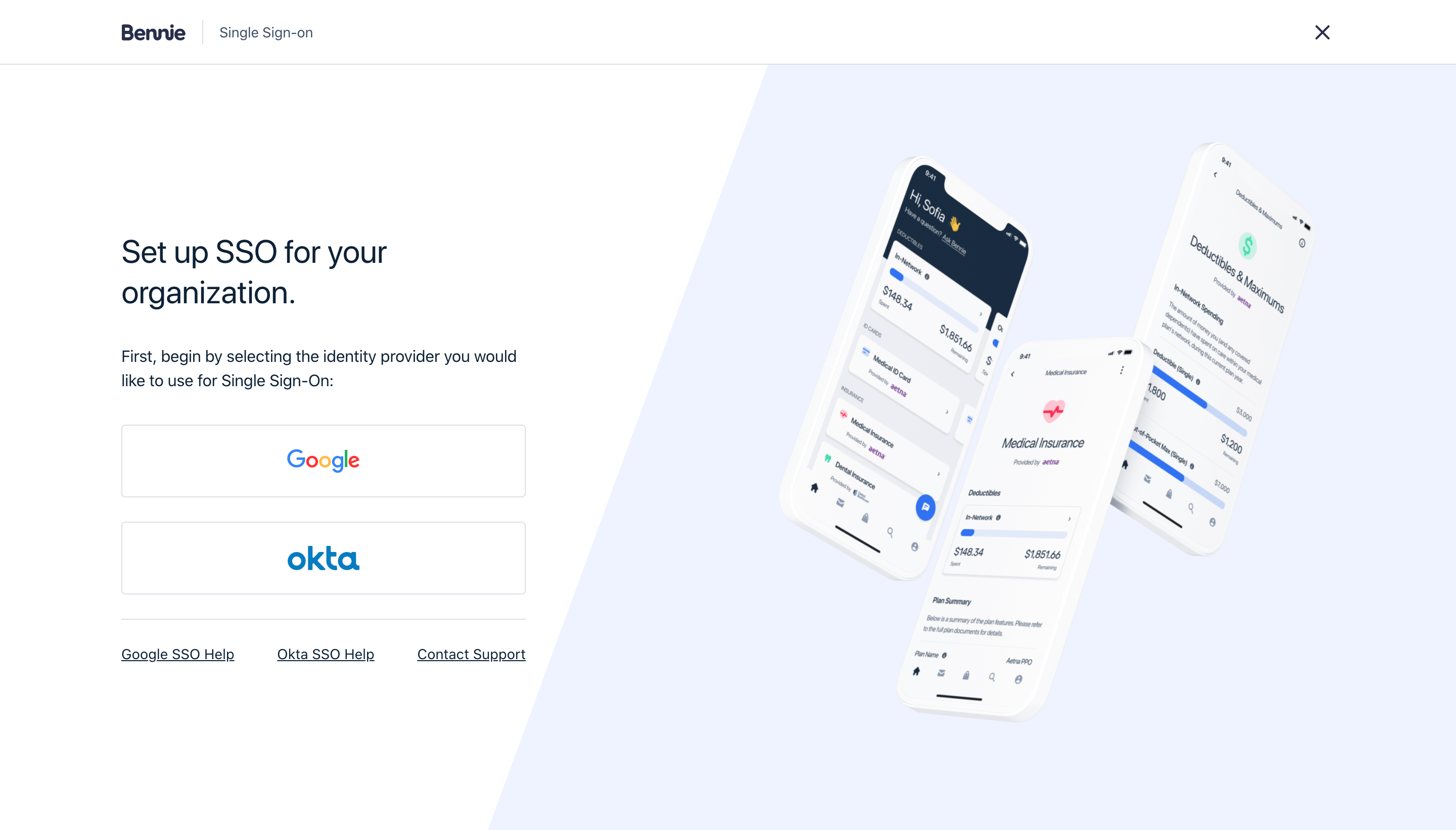 SAML Single Sign-On (SSO) Set-Up – Bennie