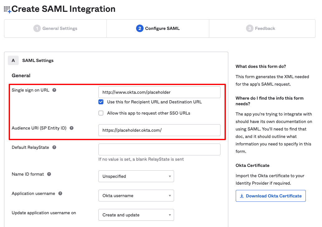 Enabling Okta SAML 2.0 SSO – Bennie